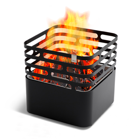 257194 - HÖFATS - Feuerkorb "Cube" Flip-Set mit Auflagebrett - ohne Zuzahlung